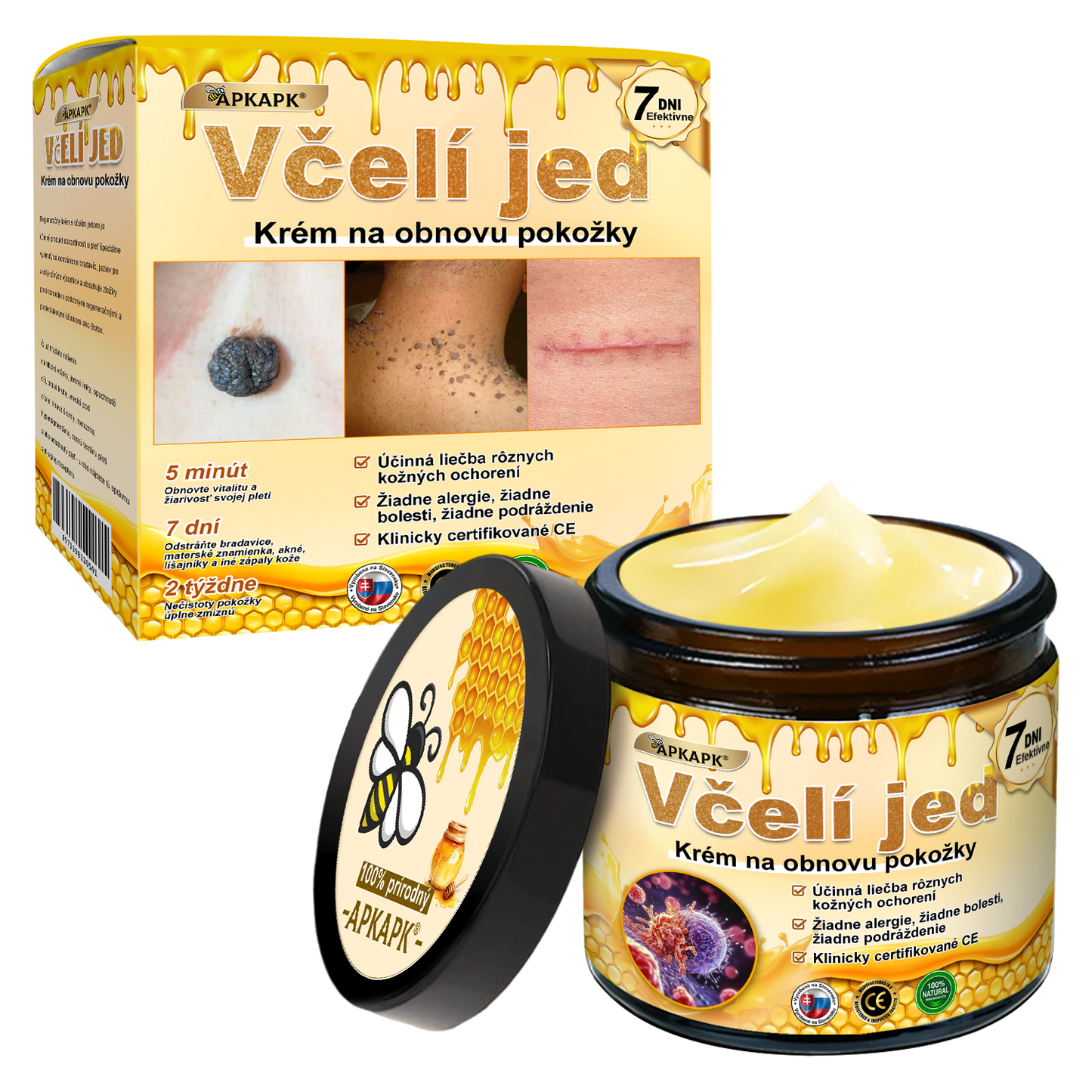 ✨APKAPK® Včelí jed regeneračný krém na pokožku 🔥 Vyvinuté na Slovensku, vyrobené a dodávané zo Slovenska