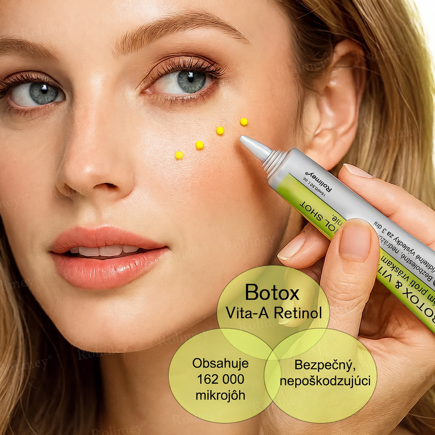 🌸Rolimey® Botox & Vita-A Retinol Retinol Shot Krém proti vraskam a na spevnenie pleti ⏰Posledný deň! 70% zľava💡