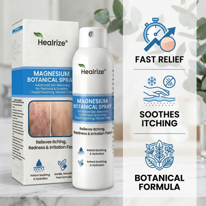 Healrize® Magnesium Botanical Spray🔥 – Advanced Skin Recovery for Psoriasis & Eczema | Rapid Soothing, Steroid-Free