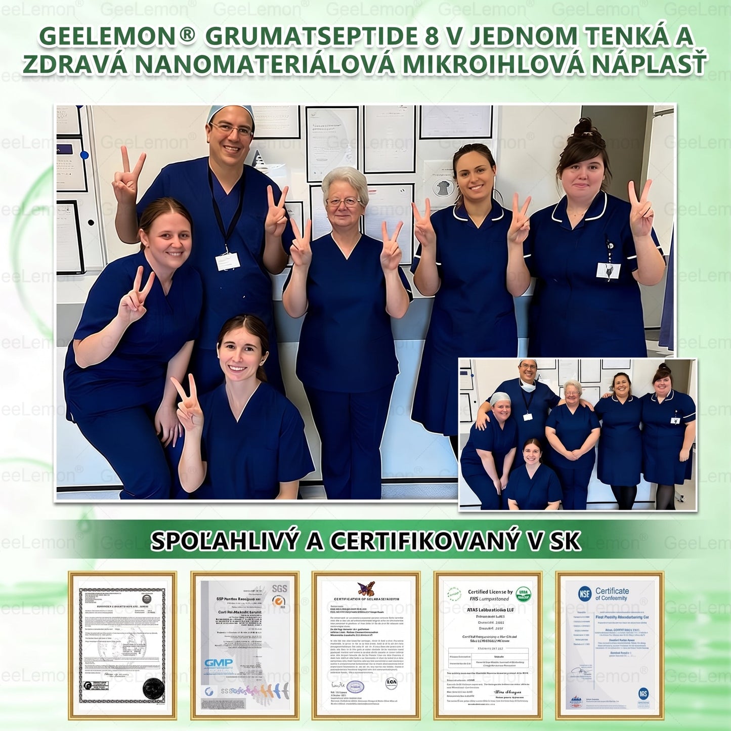 Oficiálne certifikované 🔥 Tisíce spokojných používateľov na Slovensku💗🥰𝐆𝐞𝑒𝐿𝑒𝐦𝐨𝐧® 𝐆𝐥𝐮𝐦𝐚𝐬𝐞𝐭𝐢𝐝𝐞  8 IN 1" TENKY A ZDRAVY MIKROIHLICKOVY PLASTER ((Iba raz denne, viditeľné zmeny do 7 dní))  ✅