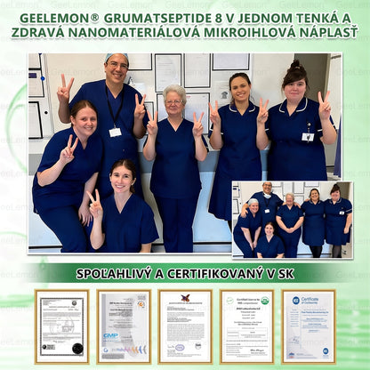 Oficiálne certifikované 🔥 Tisíce spokojných používateľov na Slovensku💗🥰𝐆𝐞𝑒𝐿𝑒𝐦𝐨𝐧® 𝐆𝐥𝐮𝐦𝐚𝐬𝐞𝐭𝐢𝐝𝐞  8 IN 1" TENKY A ZDRAVY MIKROIHLICKOVY PLASTER ((Iba raz denne, viditeľné zmeny do 7 dní))  ✅