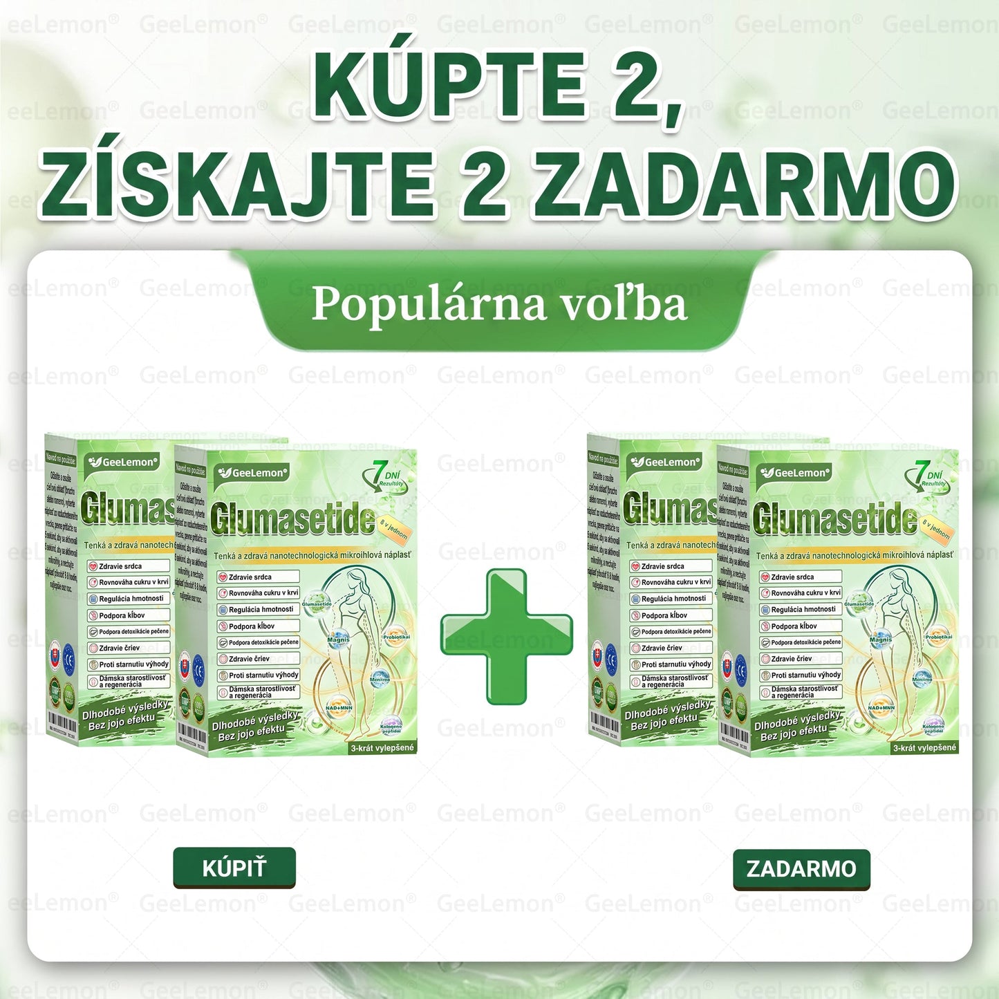 Oficiálne certifikované 🔥 Tisíce spokojných používateľov na Slovensku💗🥰𝐆𝐞𝑒𝐿𝑒𝐦𝐨𝐧® 𝐆𝐥𝐮𝐦𝐚𝐬𝐞𝐭𝐢𝐝𝐞  8 IN 1" TENKY A ZDRAVY MIKROIHLICKOVY PLASTER ((Iba raz denne, viditeľné zmeny do 7 dní))  ✅