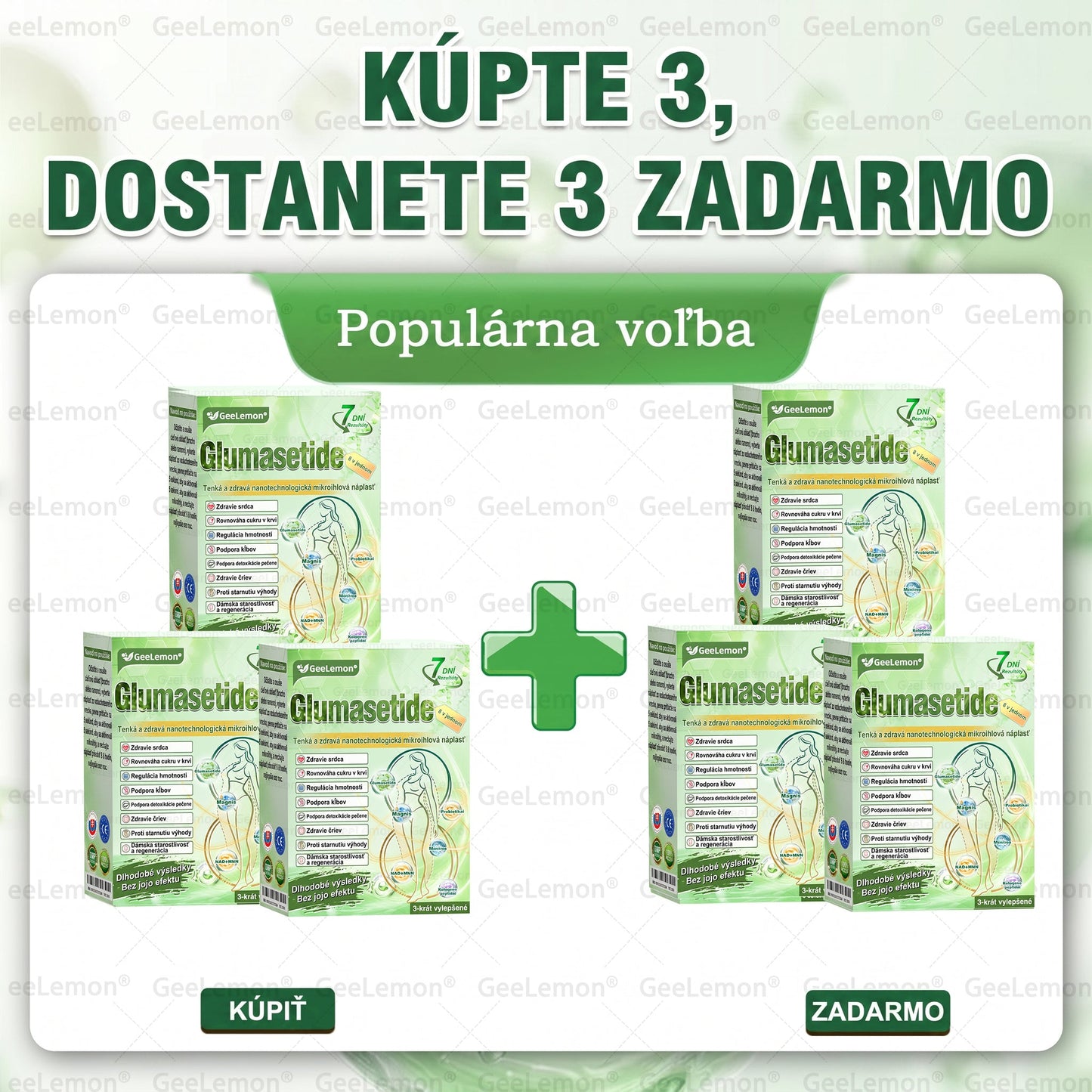 Oficiálne certifikované 🔥 Tisíce spokojných používateľov na Slovensku💗🥰𝐆𝐞𝑒𝐿𝑒𝐦𝐨𝐧® 𝐆𝐥𝐮𝐦𝐚𝐬𝐞𝐭𝐢𝐝𝐞  8 IN 1" TENKY A ZDRAVY MIKROIHLICKOVY PLASTER ((Iba raz denne, viditeľné zmeny do 7 dní))  ✅