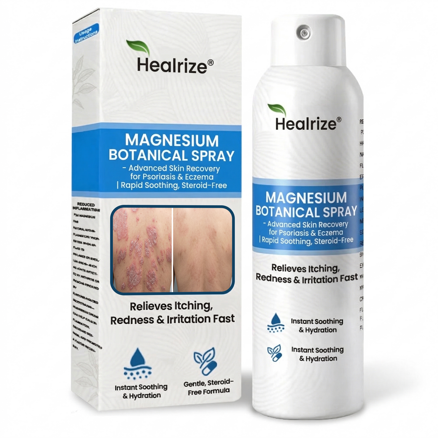 Healrize® Magnesium Botanical Spray🔥 – Advanced Skin Recovery for Psoriasis & Eczema | Rapid Soothing, Steroid-Free