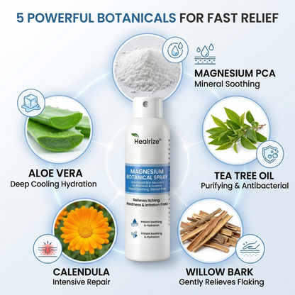 Healrize® Magnesium Botanical Spray🔥 – Advanced Skin Recovery for Psoriasis & Eczema | Rapid Soothing, Steroid-Free