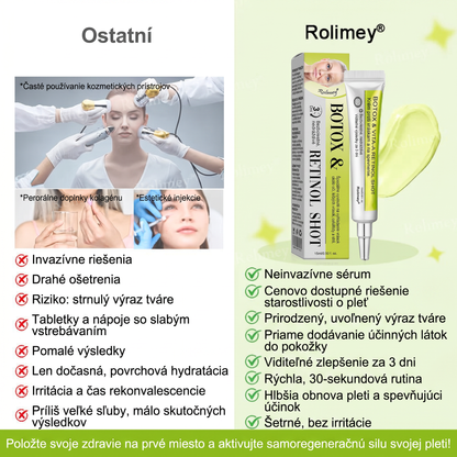 🌸Rolimey®  Botox & Vita-A Retinol Retinol Shot Krém proti vraskam a na spevnenie pleti ⏰Posledný deň! 70% zľava💡