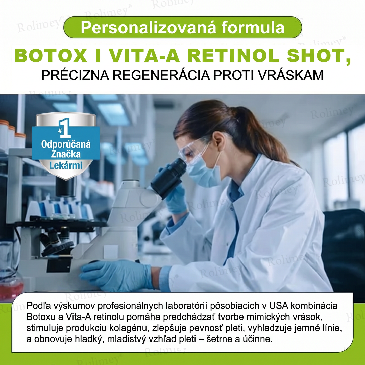 🌸Rolimey®  Botox & Vita-A Retinol Retinol Shot Krém proti vraskam a na spevnenie pleti ⏰Posledný deň! 70% zľava💡