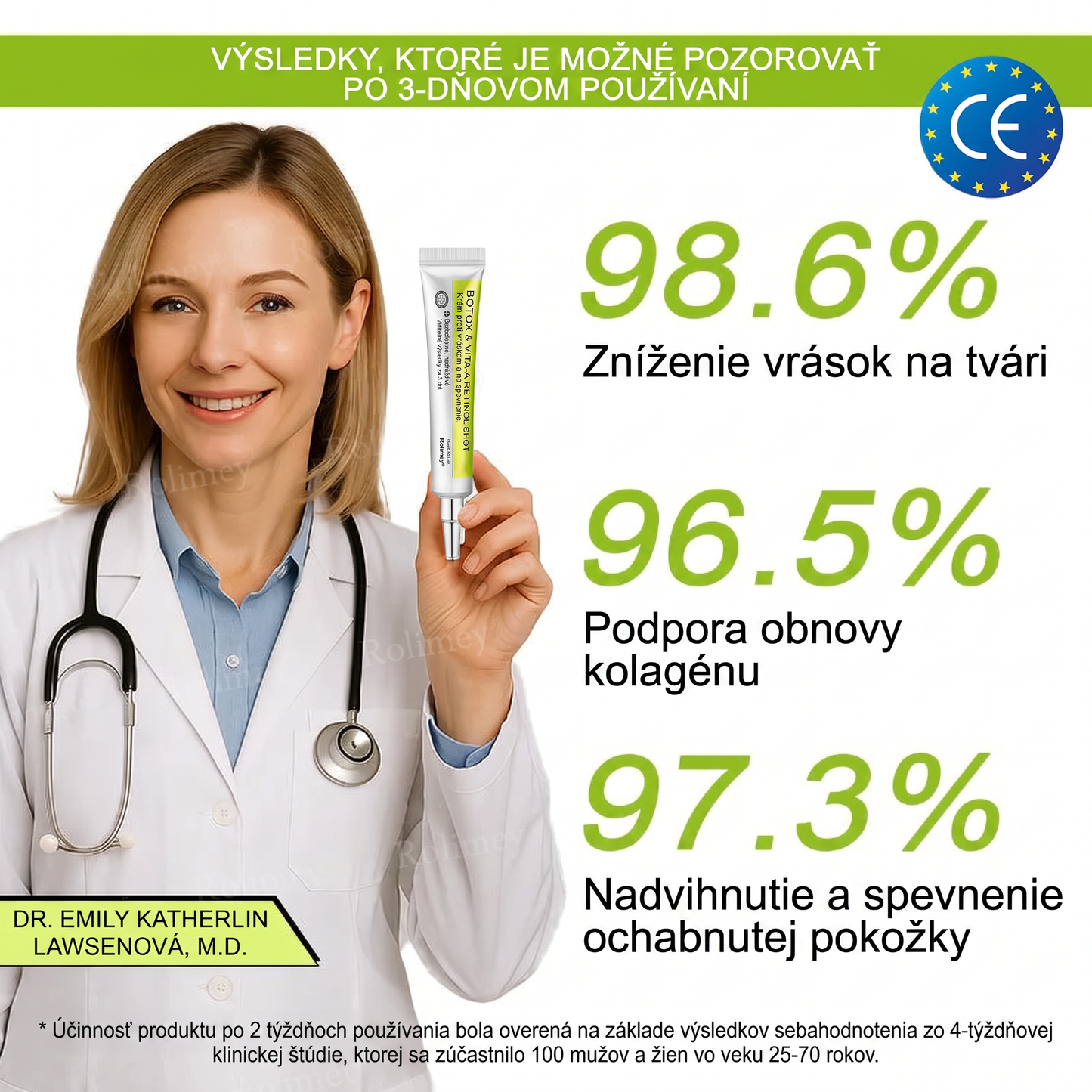 🌸Rolimey®  Botox & Vita-A Retinol Retinol Shot Krém proti vraskam a na spevnenie pleti ⏰Posledný deň! 70% zľava💡