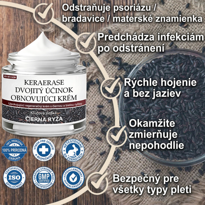 FIVFIVGO® Upokojujúci regeneračný krém s čiernou a bielou ryžou👨‍⚕️ Schválené ŠÚKL(Odstraňovanie bradavíc a kožných výrastkov, senilnej purpury, čerešňových angiómov, rakoviny kože a seboroickej keratózy).)⏰